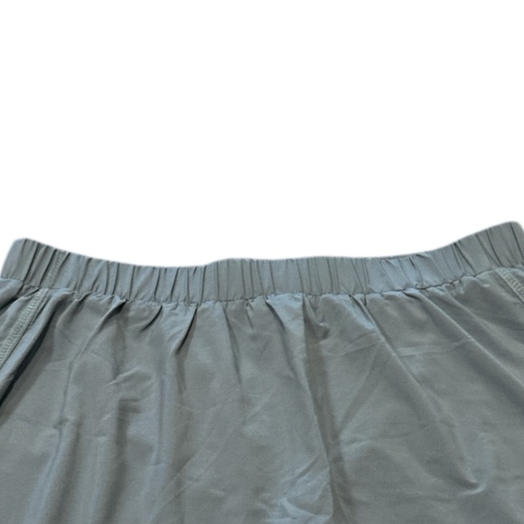 Wishlist Skort Size L Blue Gray Built In Shorts Elastic Waistband Curved Hem - Picture 3 of 10